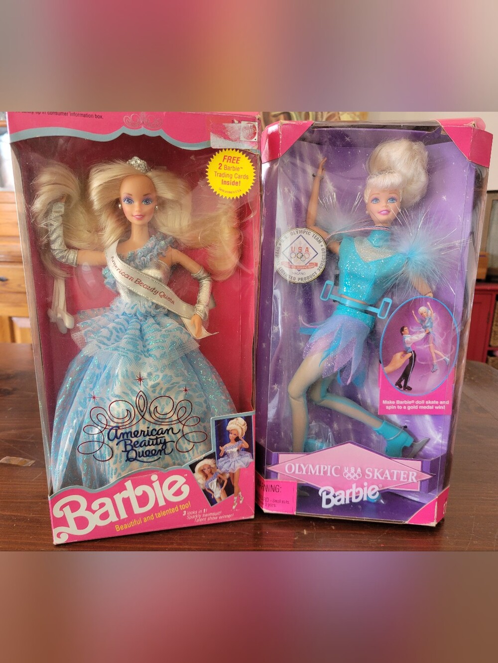 Barbie American Beauty Queen & Olympic Skater Dolls!